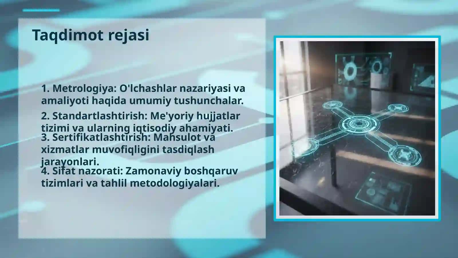 Metrologiya, standartlashtirish, sertifikatlashtirish va sifat nazorati 2