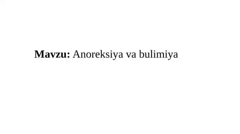 anoreksiya va bulimiya 2