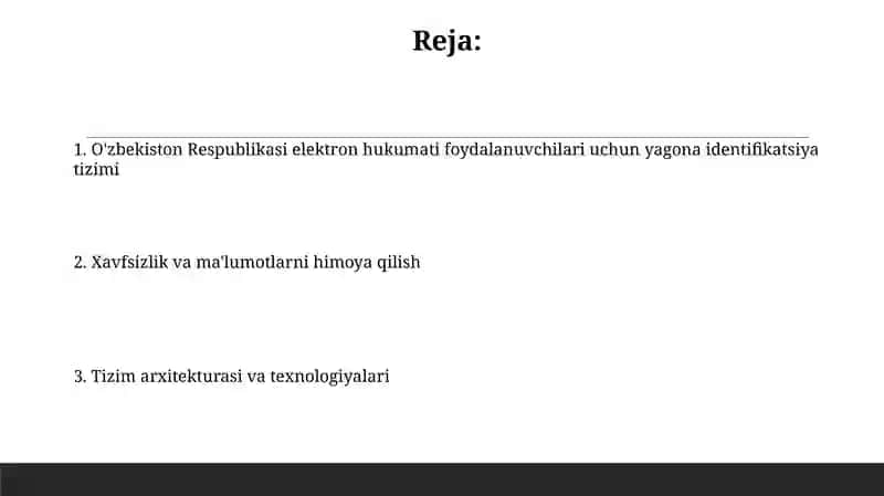 Yagona Identifikatsiya tizimi 2