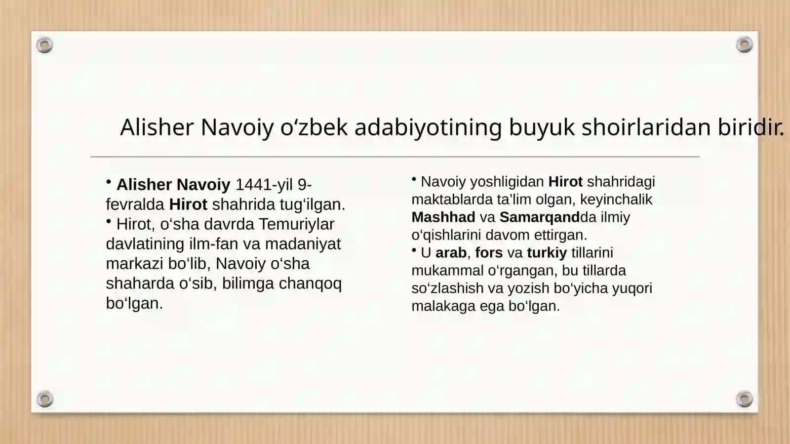 Alisher Navoiy 2