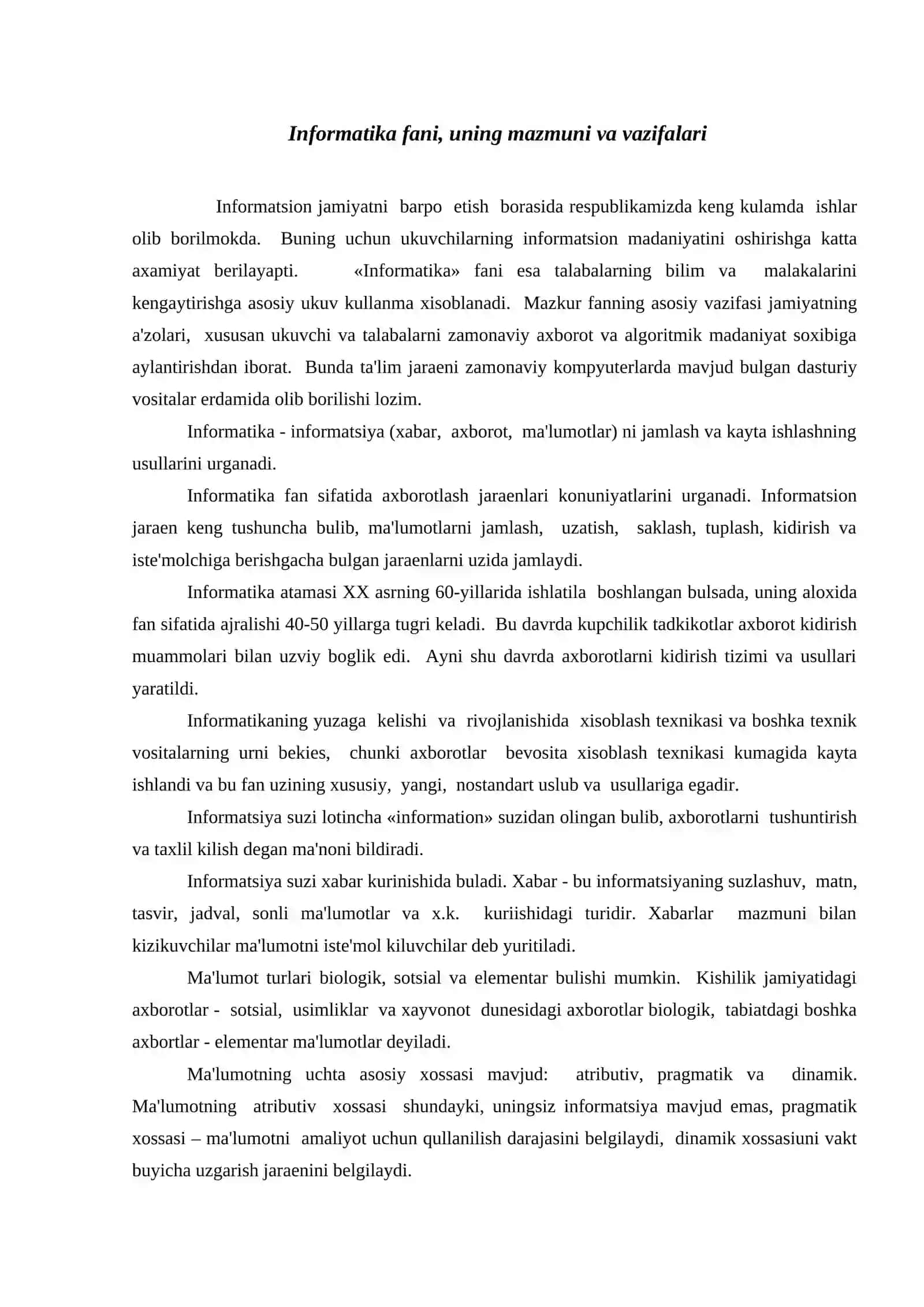Kompyuter lingofon sinflari 2