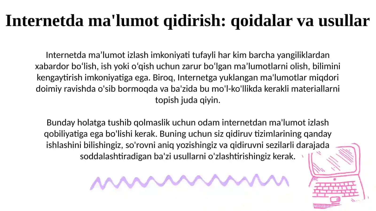 Internetda ma’lumot izlash 2