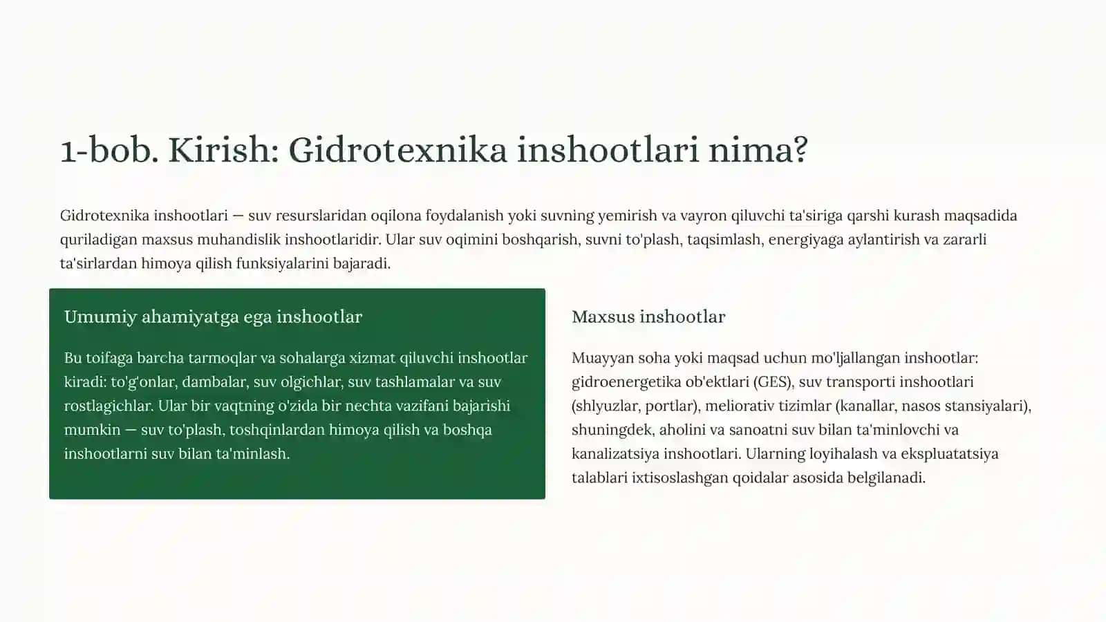 Yassi zatvorlar vagidrotexnikainshootlari 2