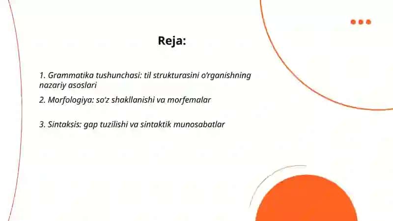 Grammatika - til strukturasini o'rganish 2
