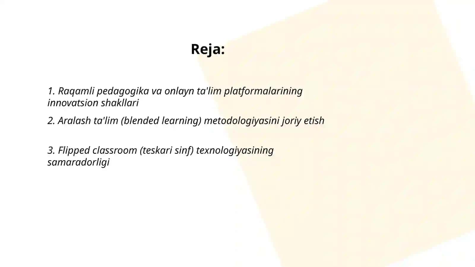 Raqamli pedagogika va onlayn ta'lim platformalarining innovatsion shakllari 2
