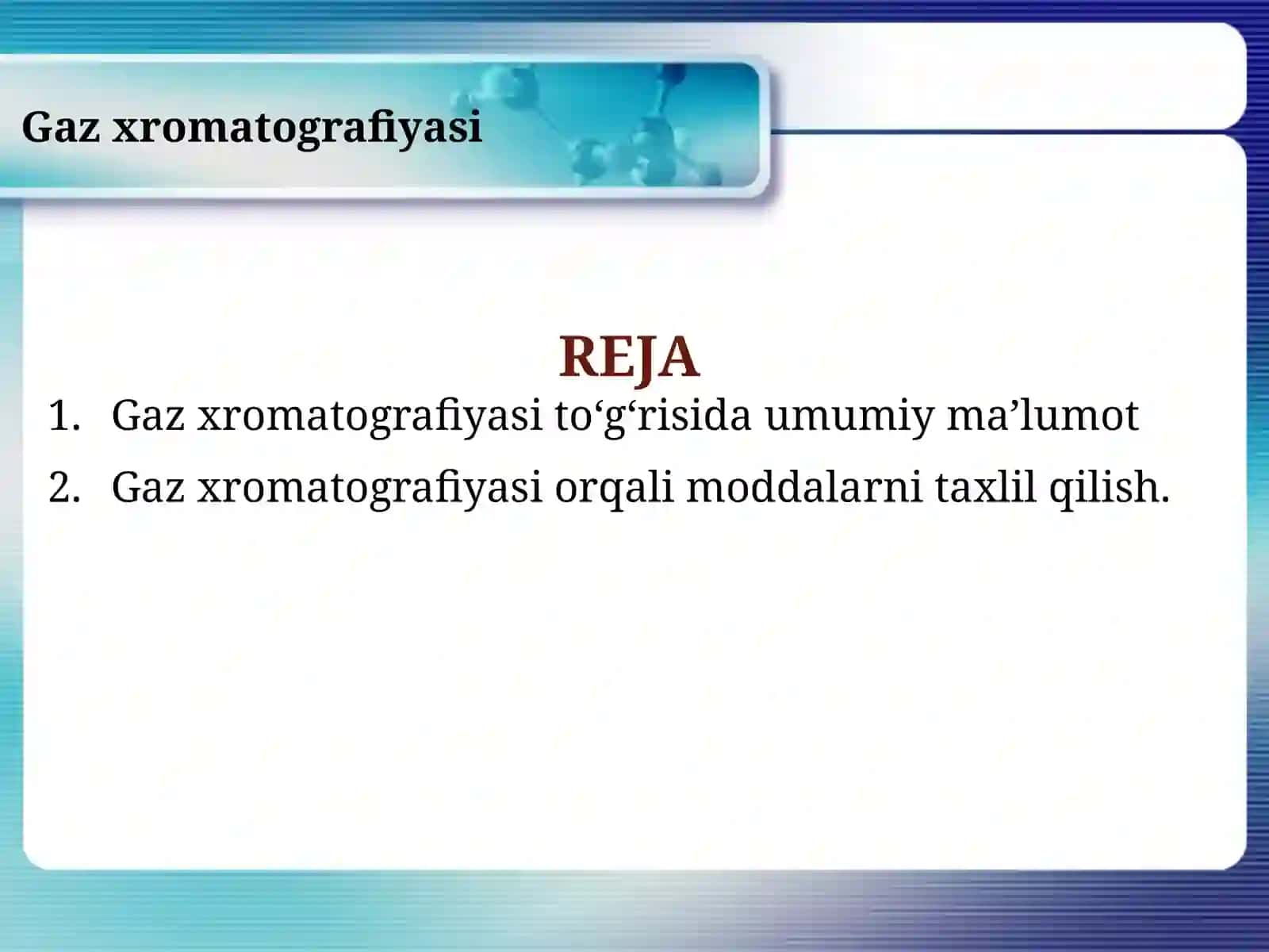 Gaz xromatografiyasi 2