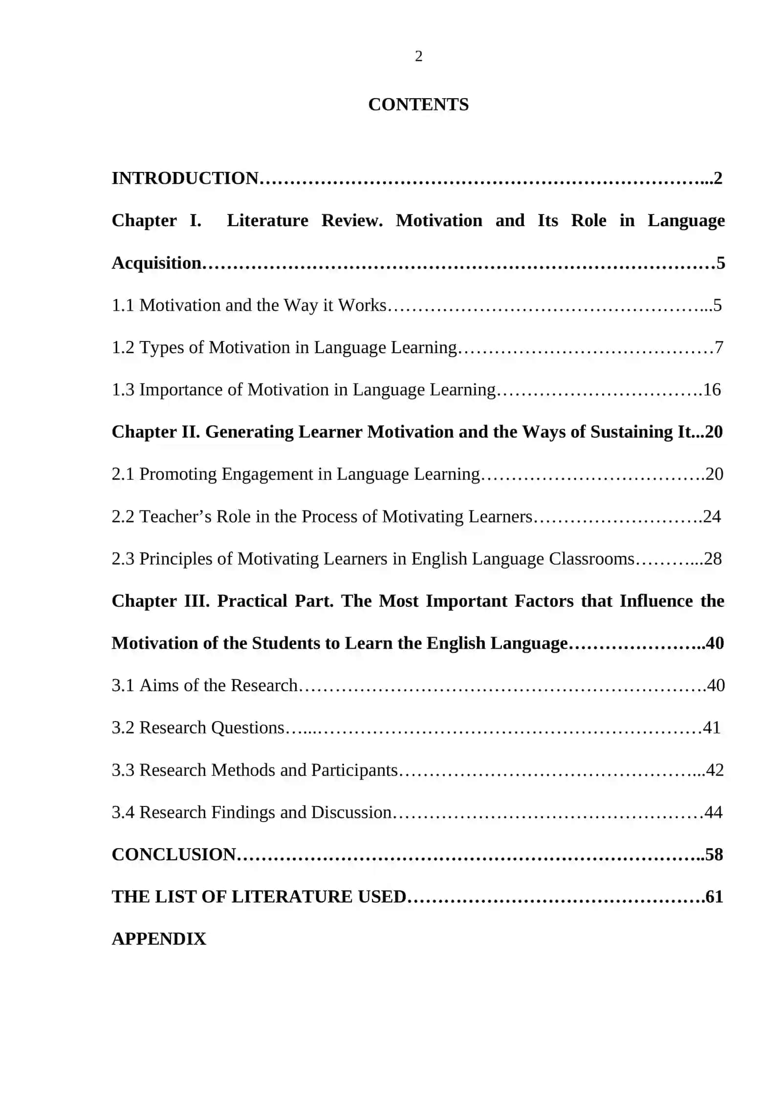 Generating Learner Motivation and the Ways of Sustaining It 2