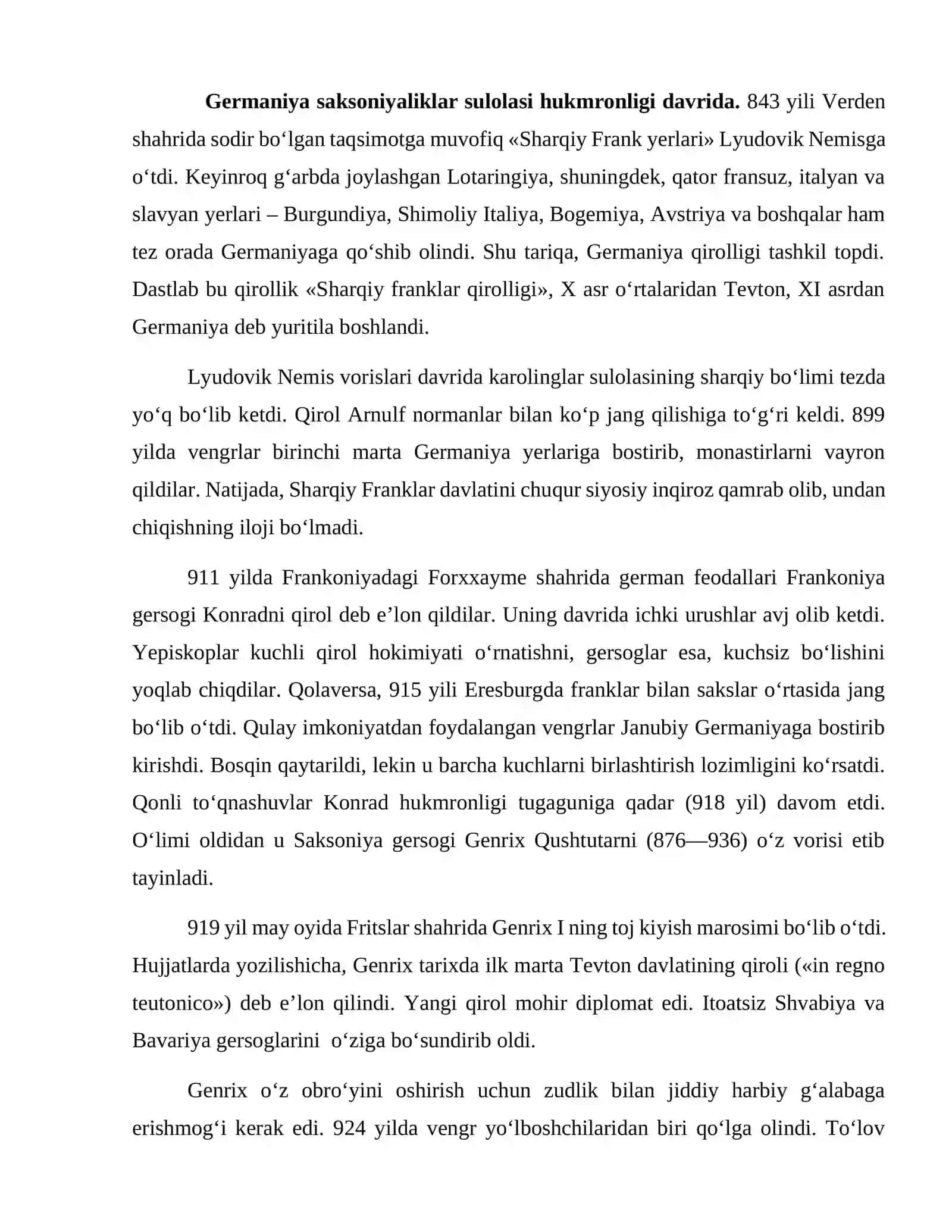XVI -XVII ASR BIRINCHI YARMIDA GERMANIYA 2