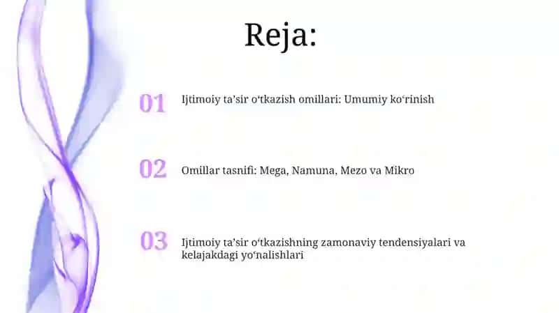 Ijtimoiy taʼsir oʻtkazish omillari 2