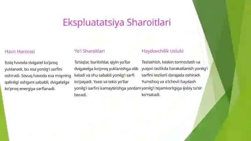 EKSPLUATATSIYA SHAROITLARI 2