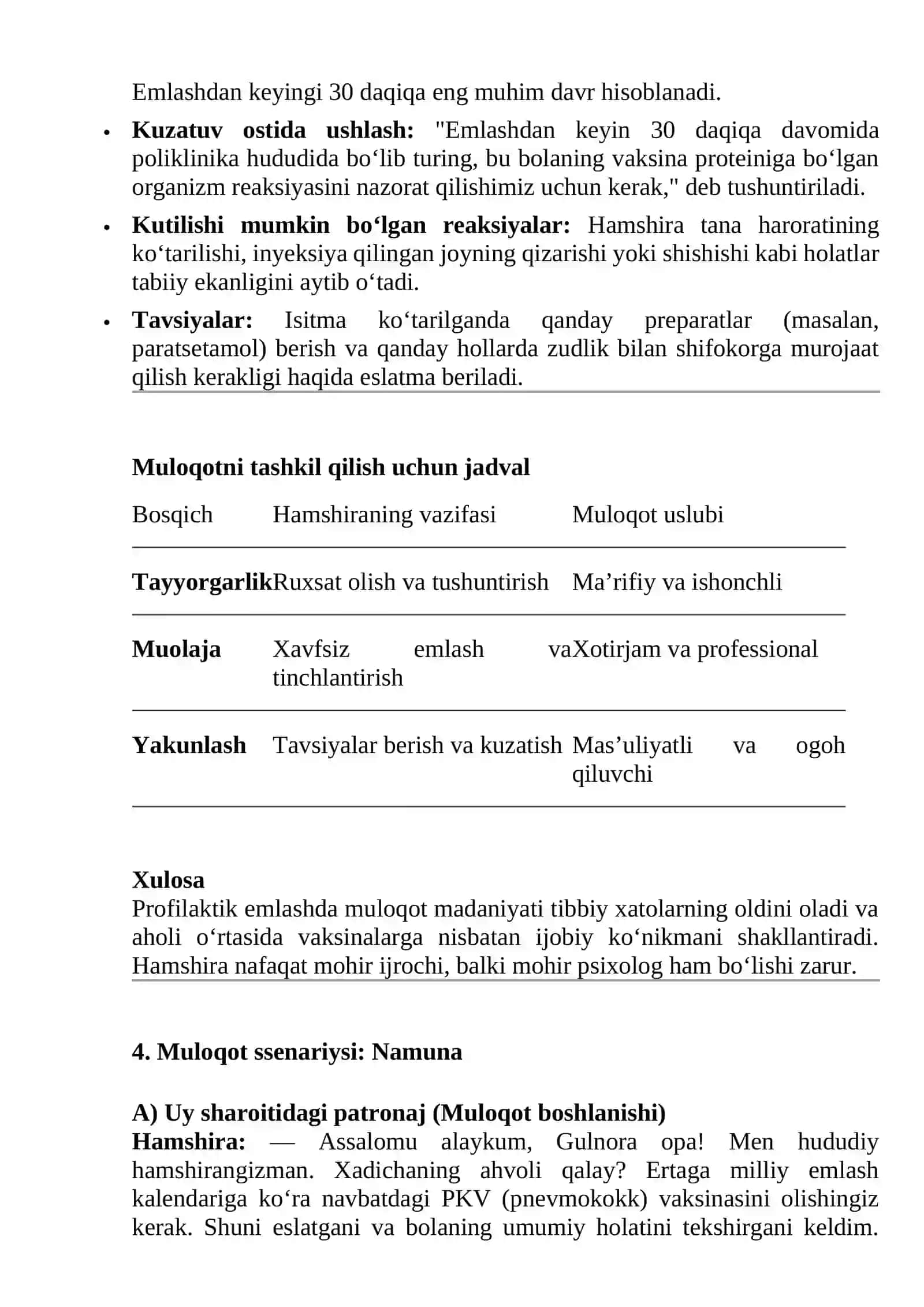 Patronaj vaqtidagi muloqot 2
