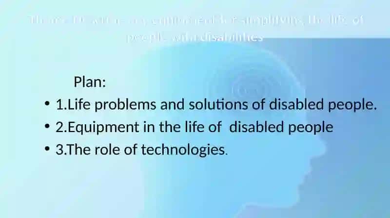 Assistive technology for people with disabilities 2