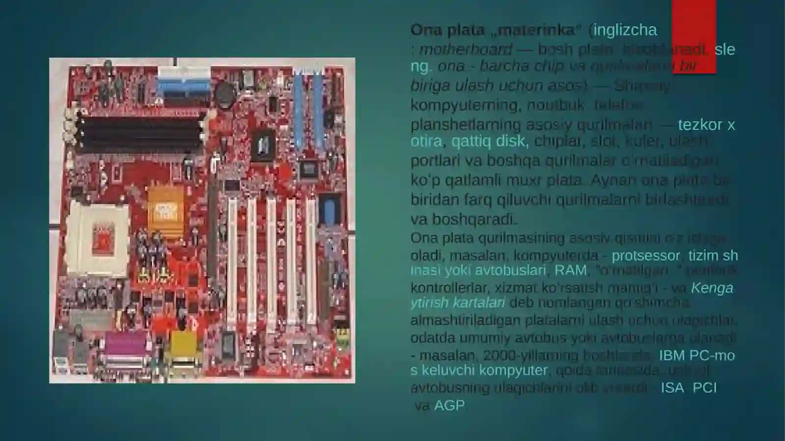 Ona plata bilan tanishish uning turini imkoniyatlarini aniqlash 2