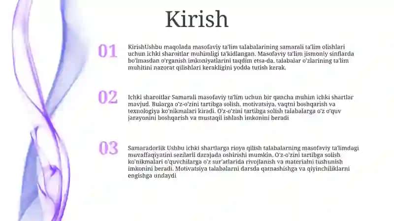 Uzoq Davolanuvchi Maktab Óquvchilarini Samarali Ta'lim Uchun Ichki Sharoitlar 2
