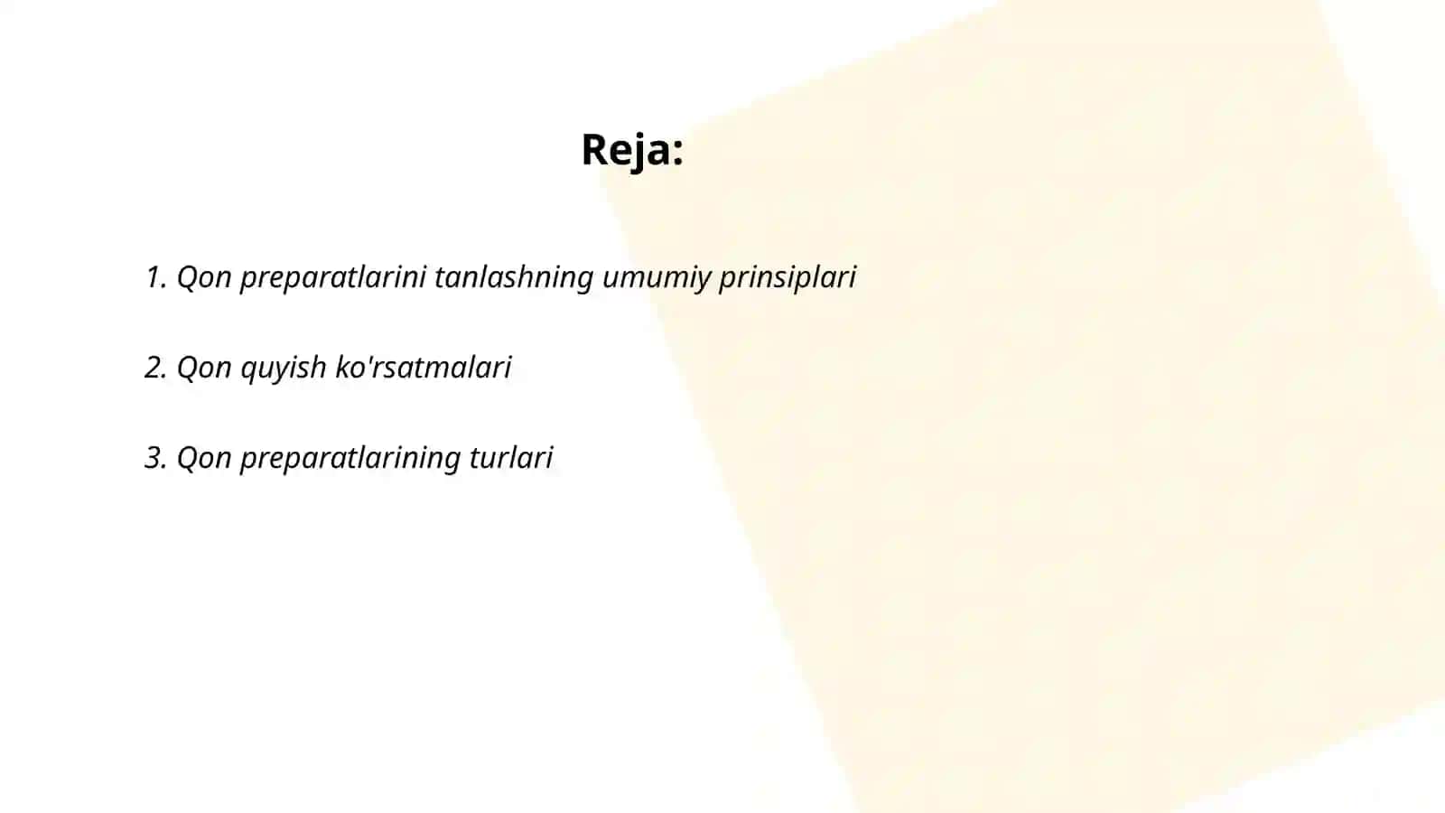 Qon preparatlari. Koʻrsatma va qarshi koʻrsatmalar 2