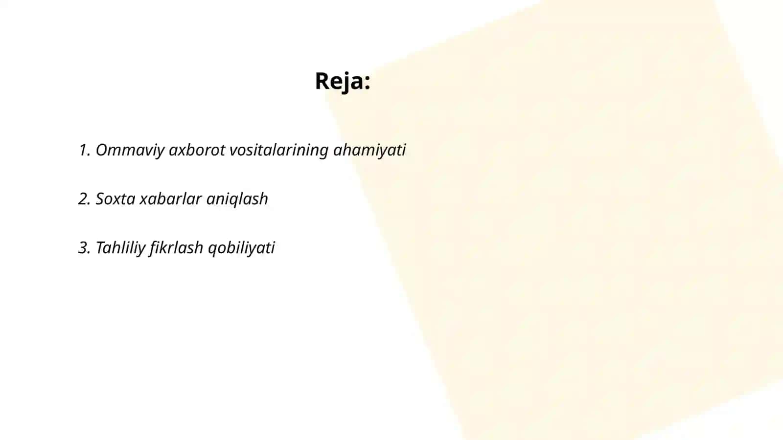 Ommaviy axborot vositalari 2