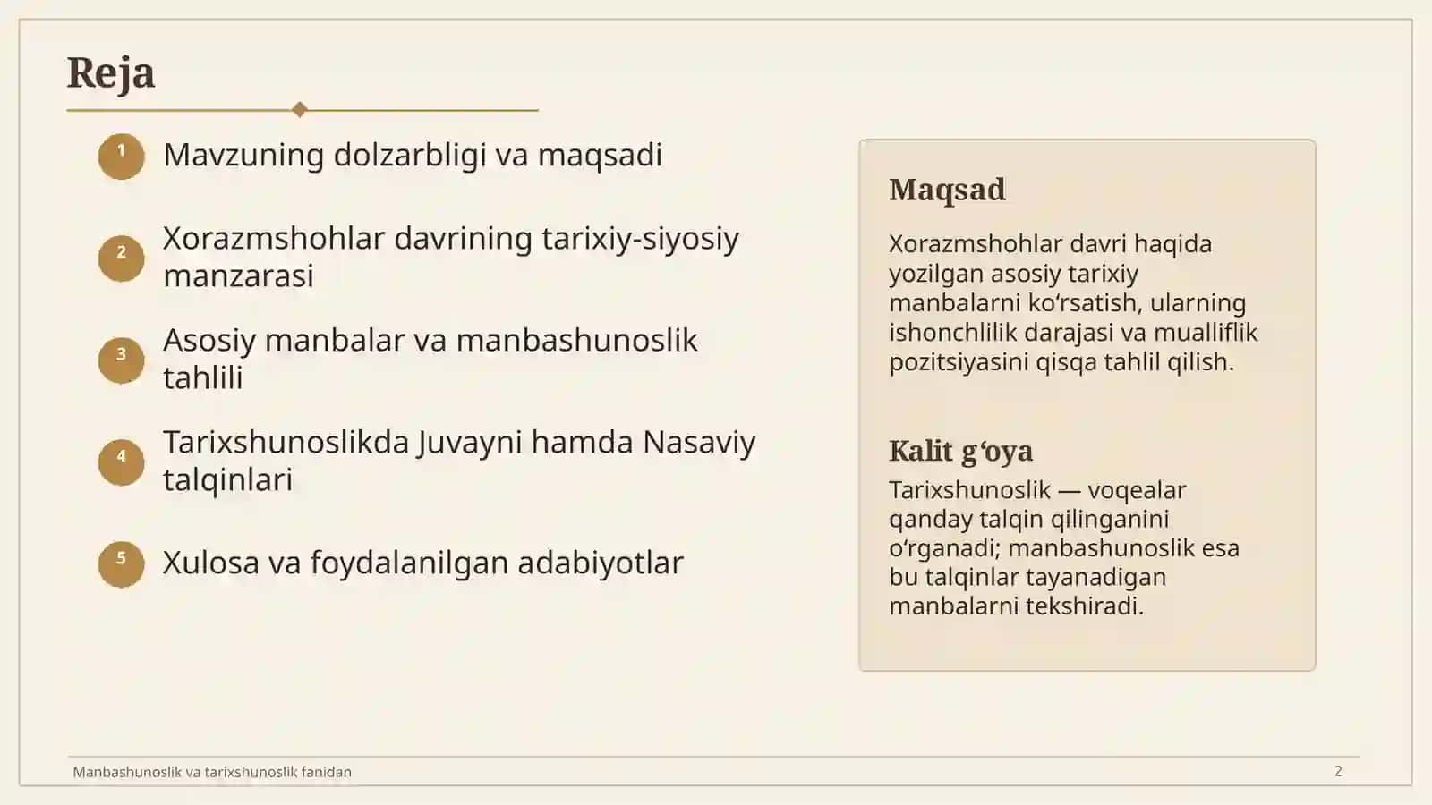 Xorazmshohlar davrida tarixshunoslik 2