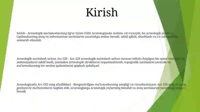 Arc GIS Dasturi 2
