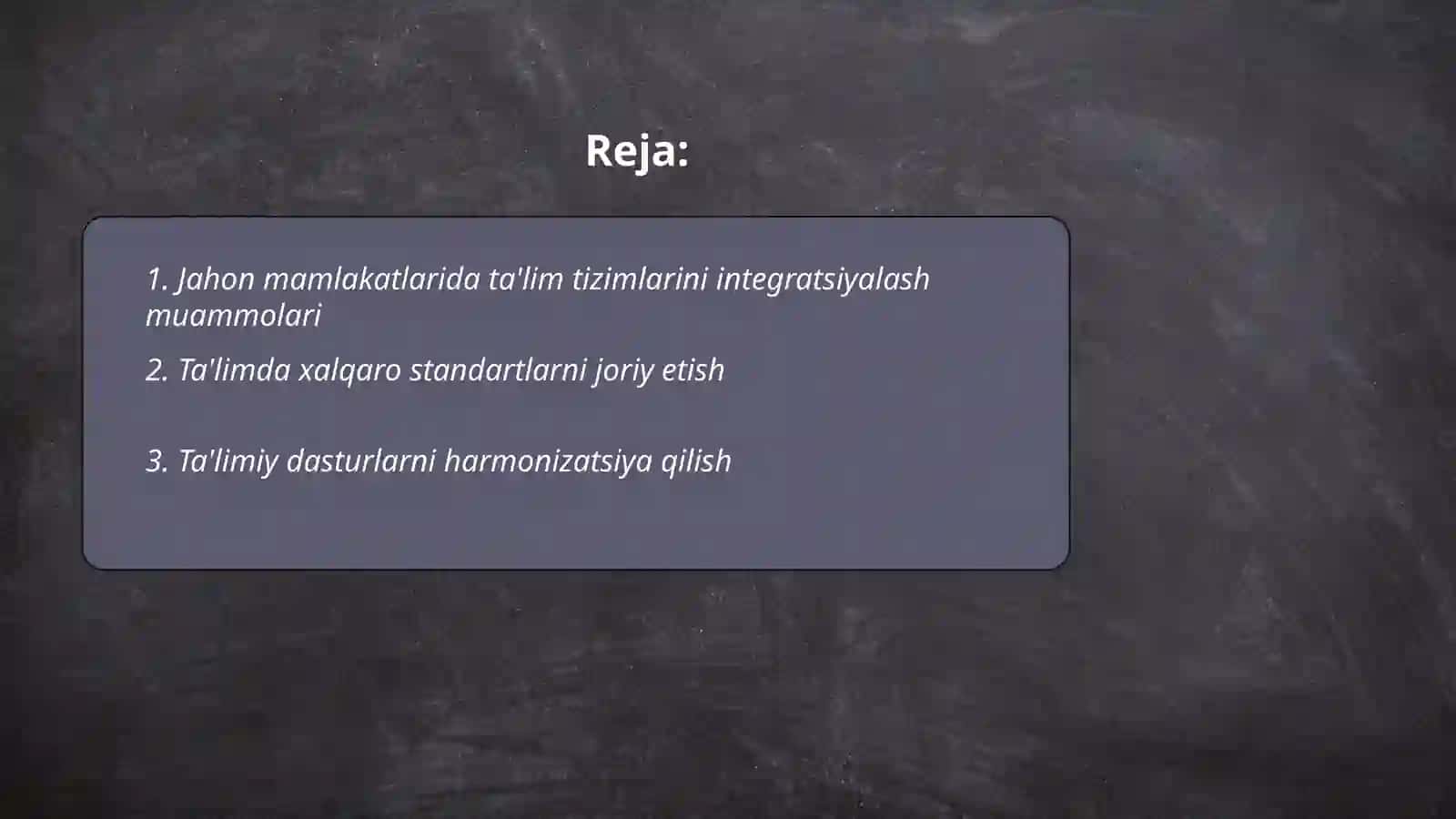 Jahon mamlakatlarida ta'limni integratsiyalash masalalari 2
