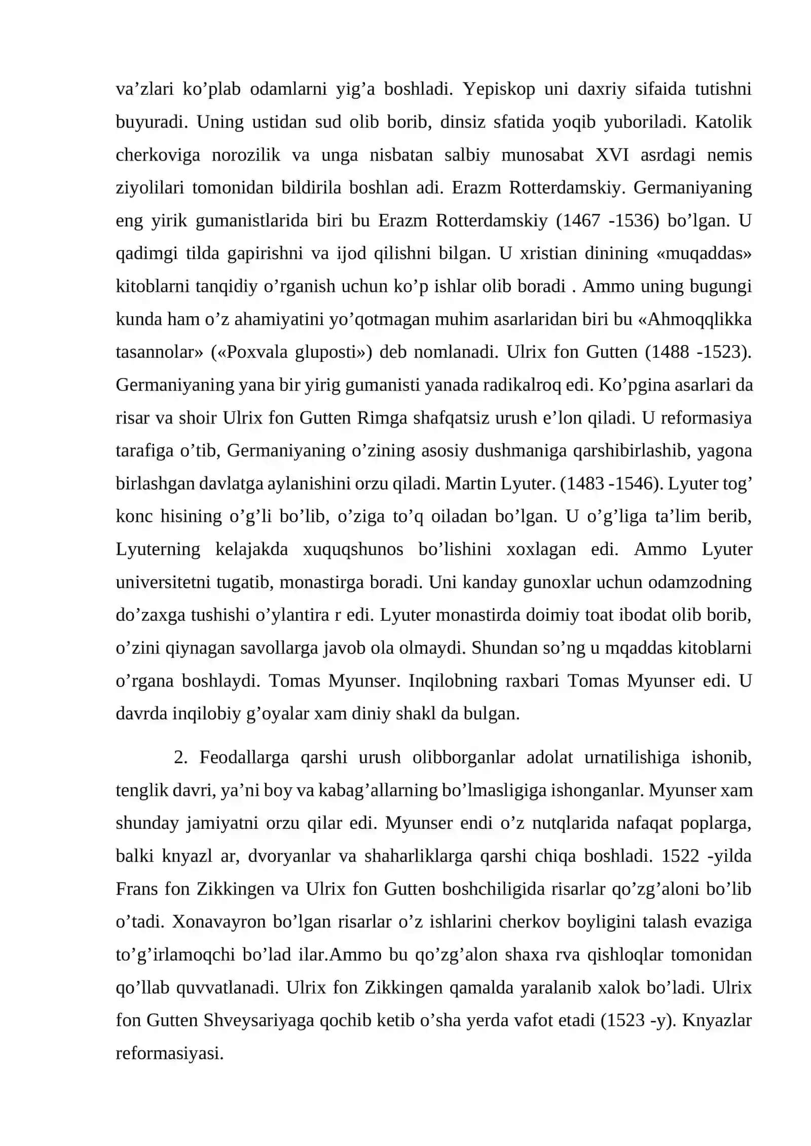 XVI -XVII ASR BIRINCHI YARMIDA GERMANIYA 2