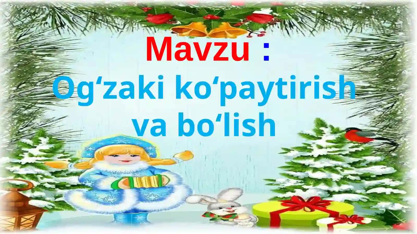 3-sinf matematika fanidan testi 2