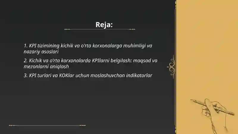 Kichik va o'rta korxonalarda KPI tizimini qo'llash: xususiyatlari va muammolari 2