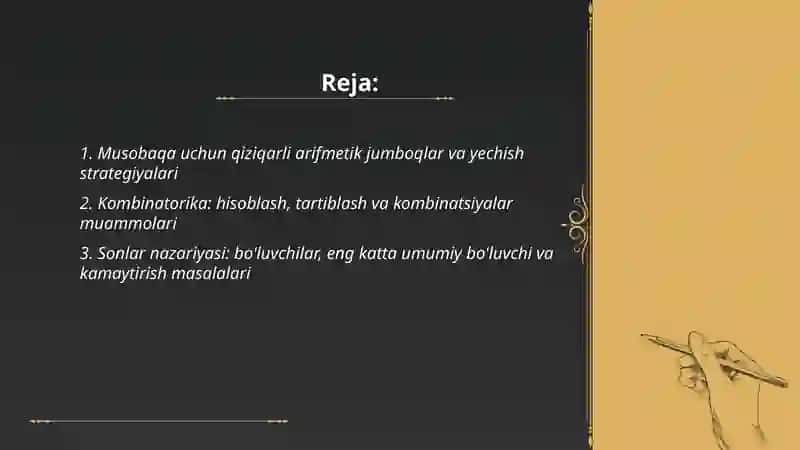 Qiziqarli, jumboqli elementar masalalarni yechishga o'rgatish 2