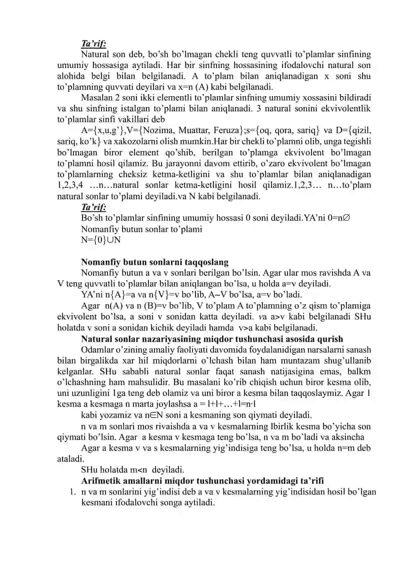 namanfiy butun son 2