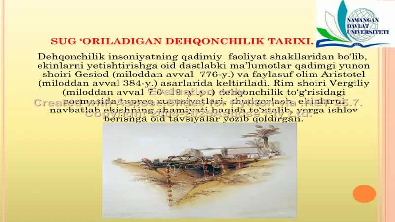 Sug’oriladigan dehqonchilikning fiziologik asoslari 2