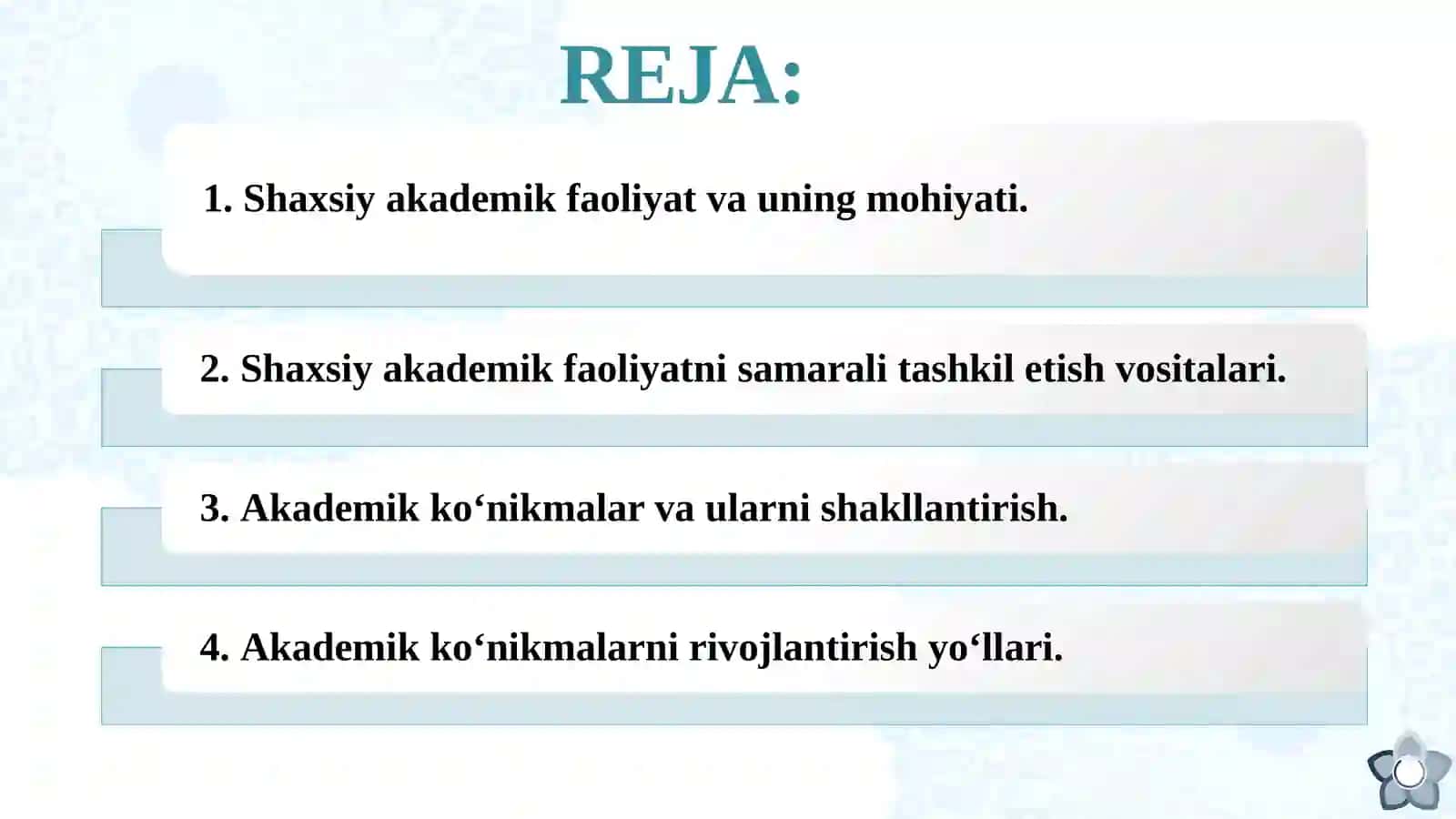 AKADEMIK KO‘NIKMALAR VA KASBIY KOMPETENTLIK 2