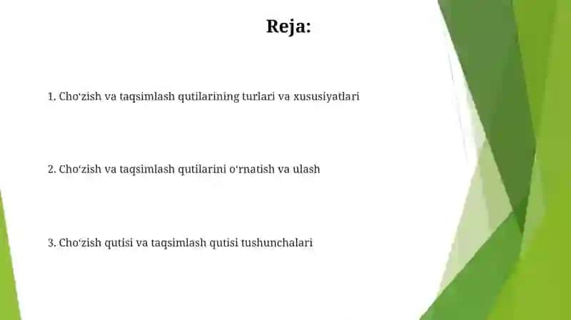 Uzatmalar qutisi va taqsimlash qutisi 2
