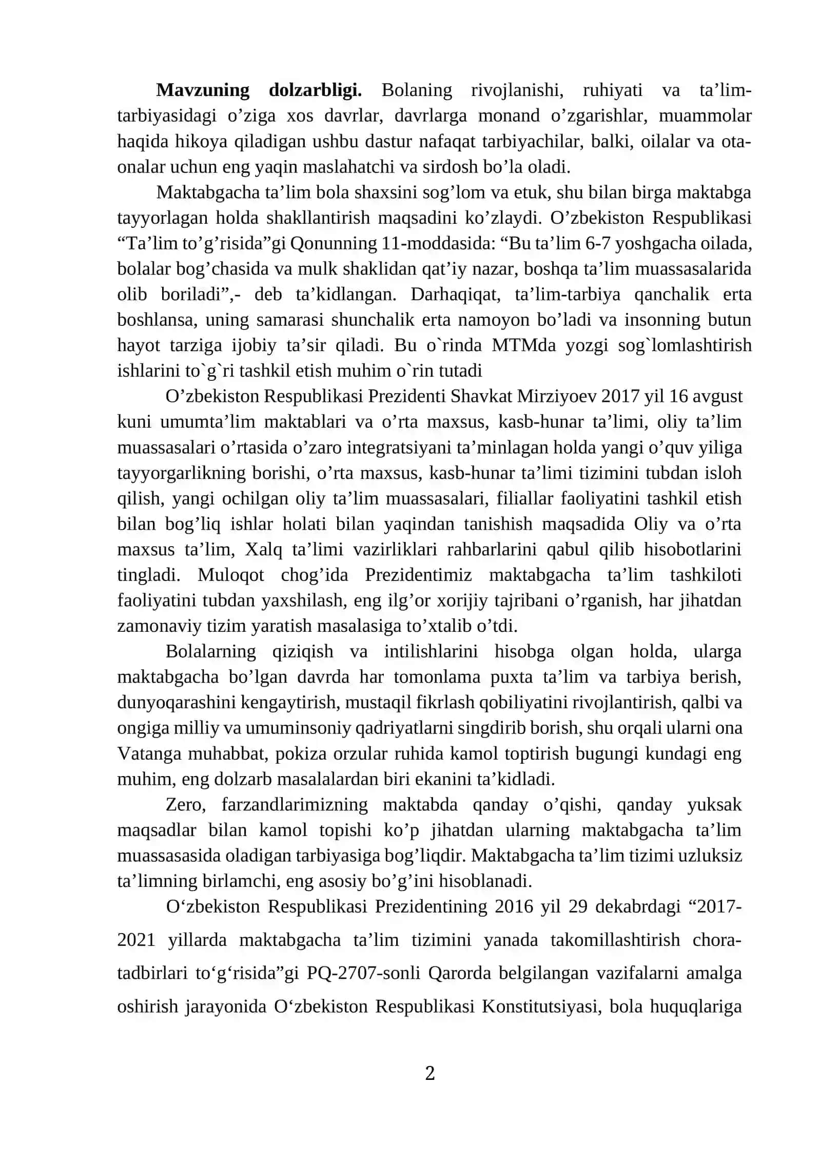 MAKTABGACHA YOSHDAGI BOLALAR NUTQINI O‘STIRISH VA RIVOJLANTIRISHNING PEDAGOGIK-PSIXOLOGIK MUAMMOLARI 2