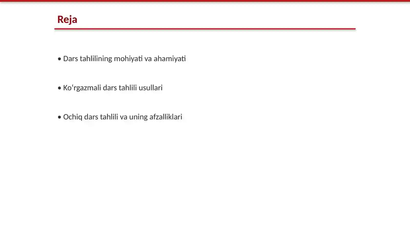 Kasbiy talimda darslarni tahlil qilish xususiyati va ahamiyati 2