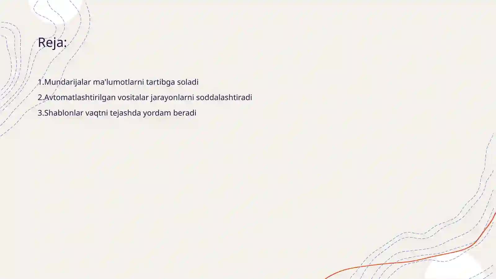 Avtomatlashtirilgan vositalar va shablonlar 2