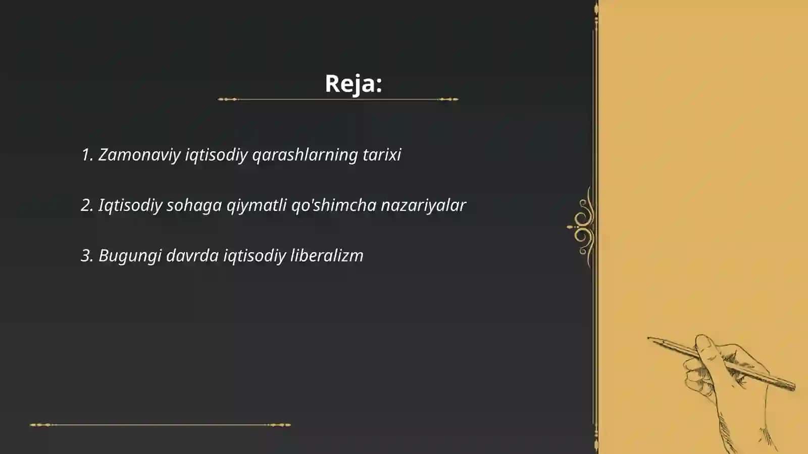 Hozirgi zamon iqtisodiy qarashlar evolyutsiyasi 2