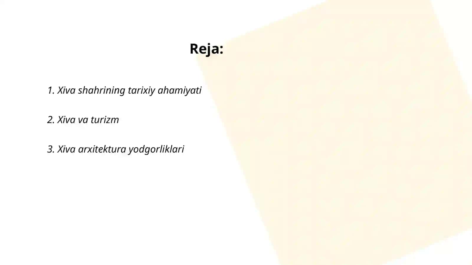 Xiva yubileyining xalqaro miqyosida nishonlanishi 2