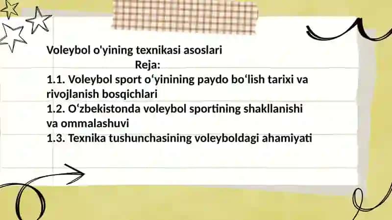 Voleybolni o'rgatish metodikasi 2