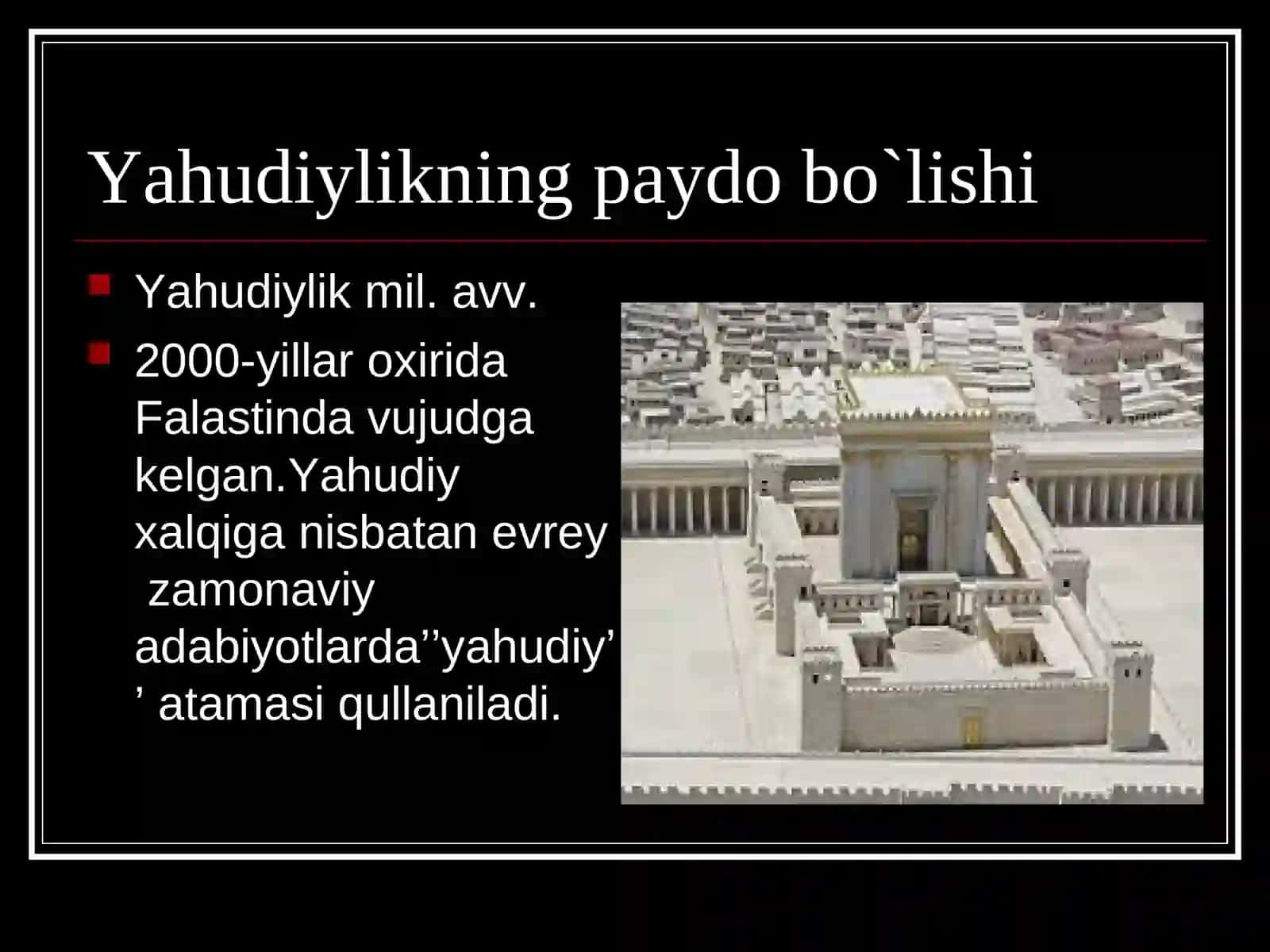 Tavrot va tavlud yaxudiylik dinining muqaddas manbaalari 2