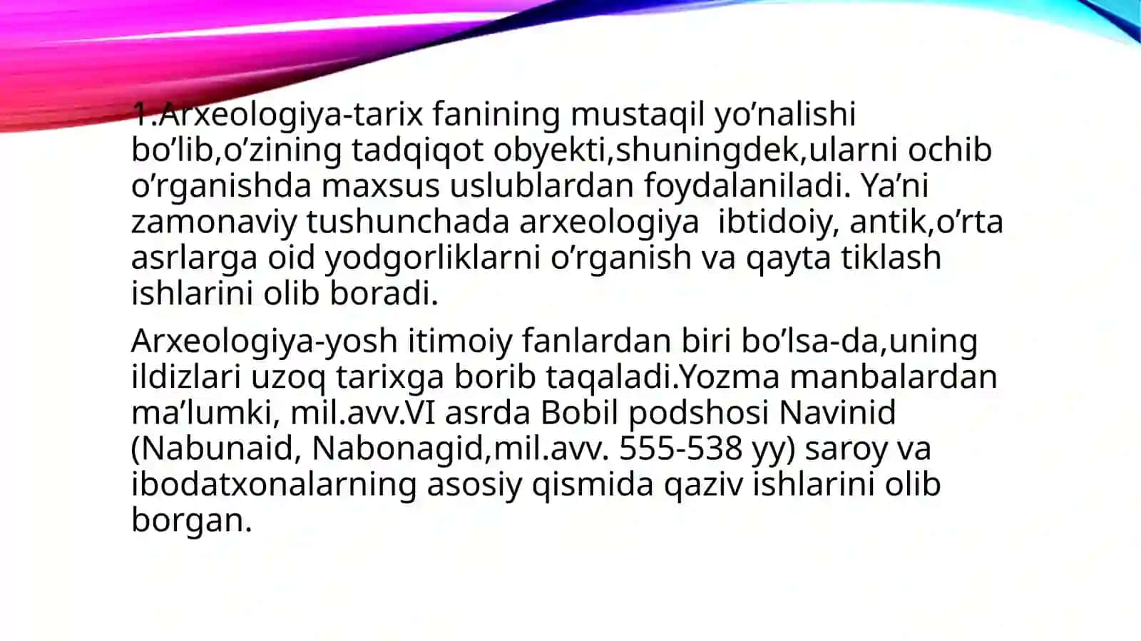 Arxeologiya fan sifatida 2