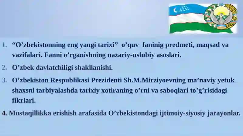 O‘zbekistonning eng yangi tarixi 2