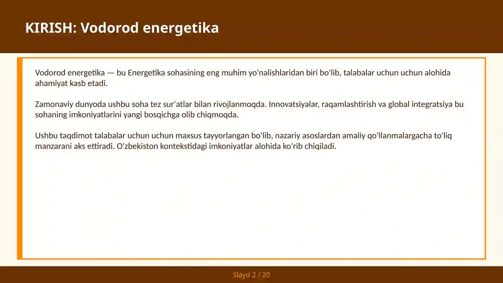 Vodorod energetika 2