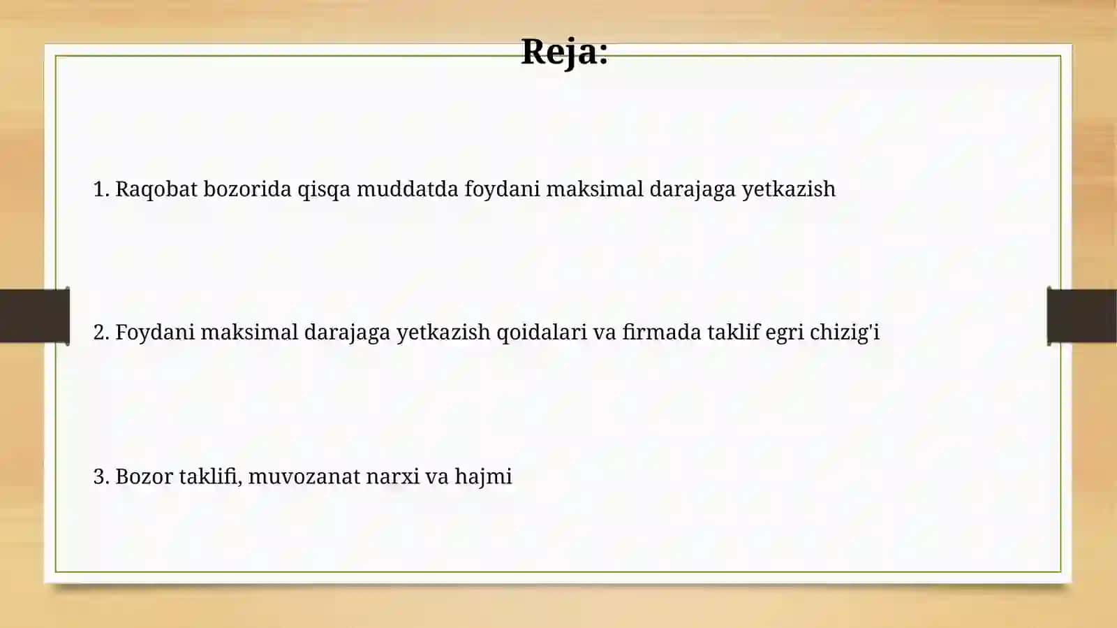 Bozor bozorining raqobatini tahlil qilish 2