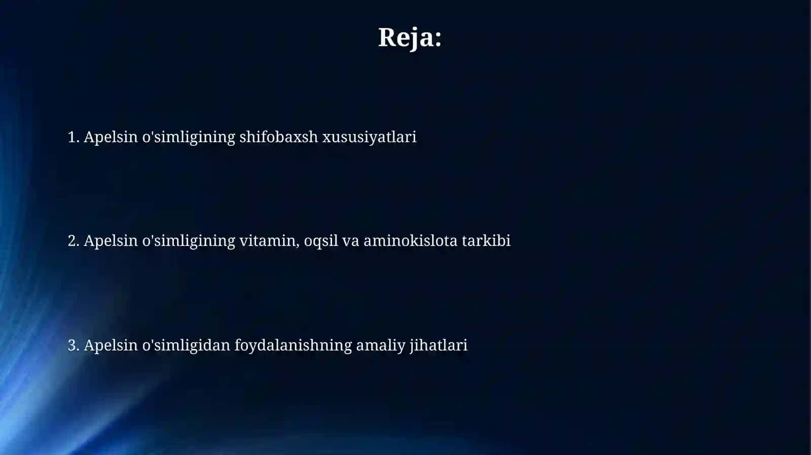 Apelsin o'simligi shifobaxsh xususiyatlari 2