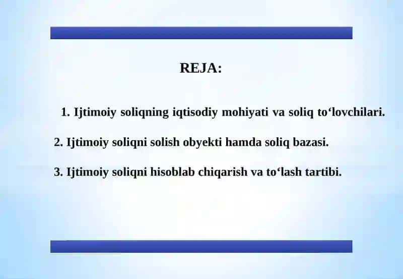 Ijtimoiy soliq va mahalliy qimorlar 2