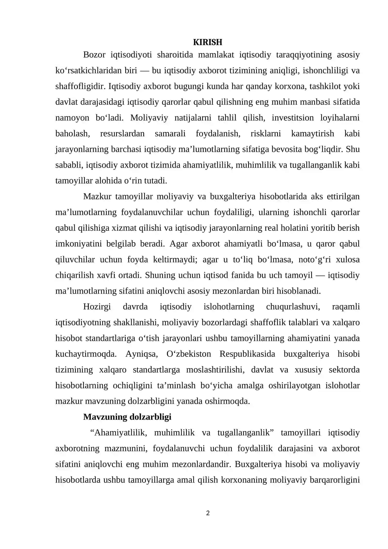 AHAMIYATLILIK. MUHIMLILIK. TUGALLANGANLIK 2