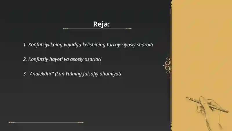 Konfutsiylikning vujudga kelishi va falsafiy talimoti 2