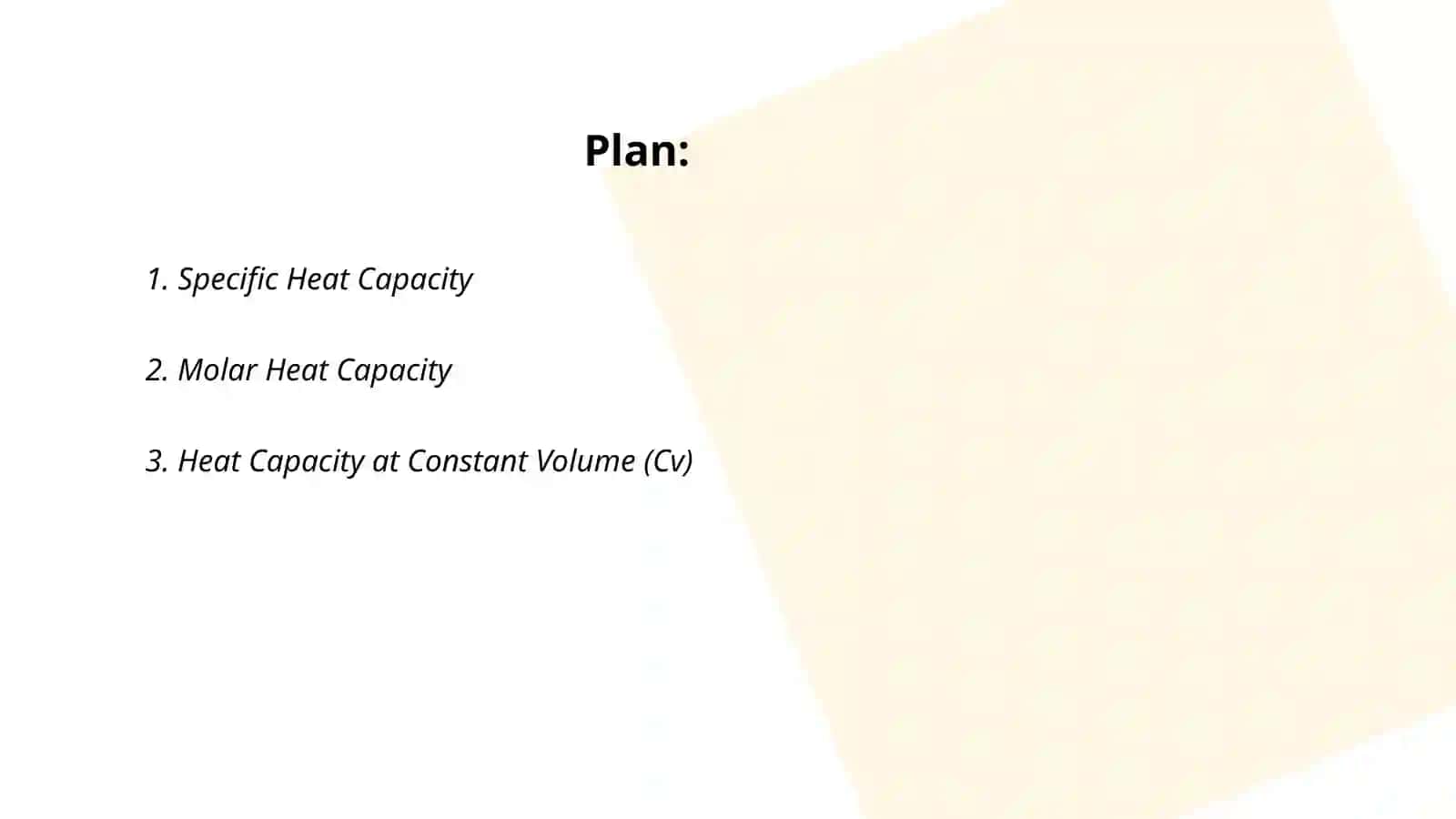 Heat capacity 2