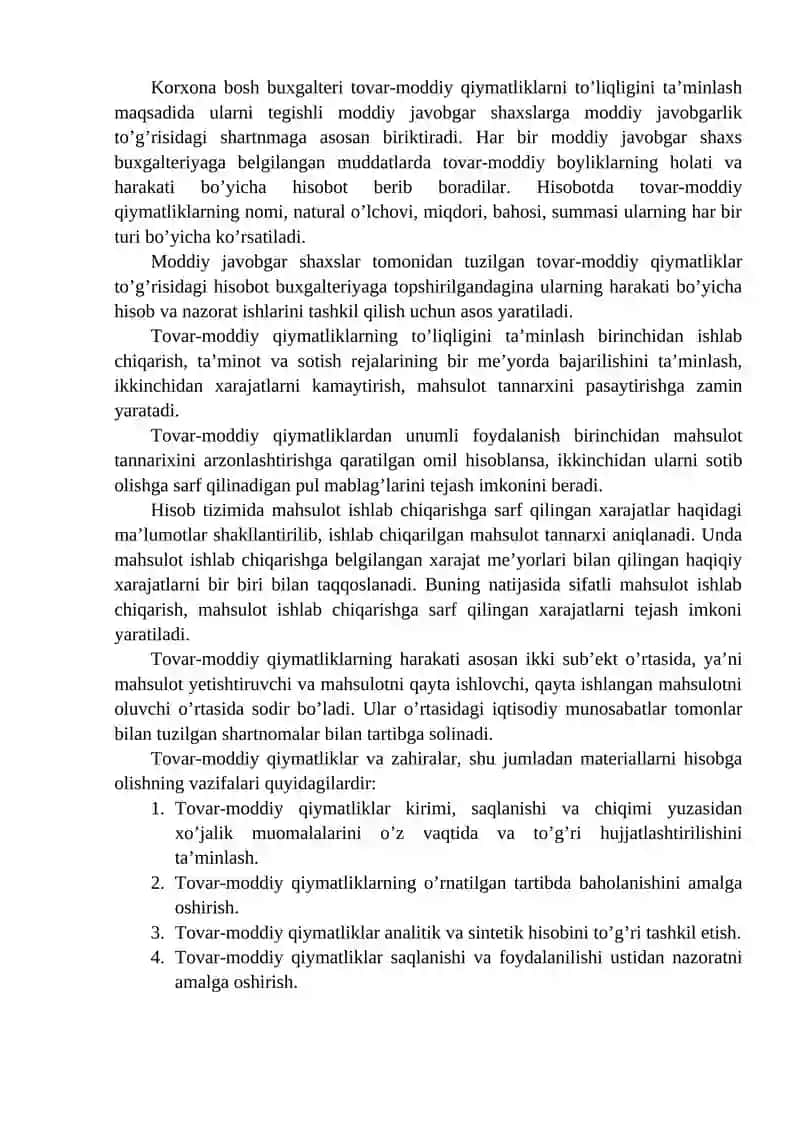 Materiallarni turkumlash va baholash 2