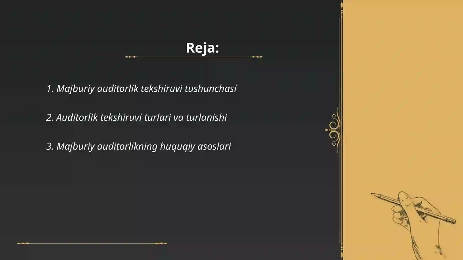 Majburiy auditorlik tekshiruvi va uni tashkil etish masalalari 2