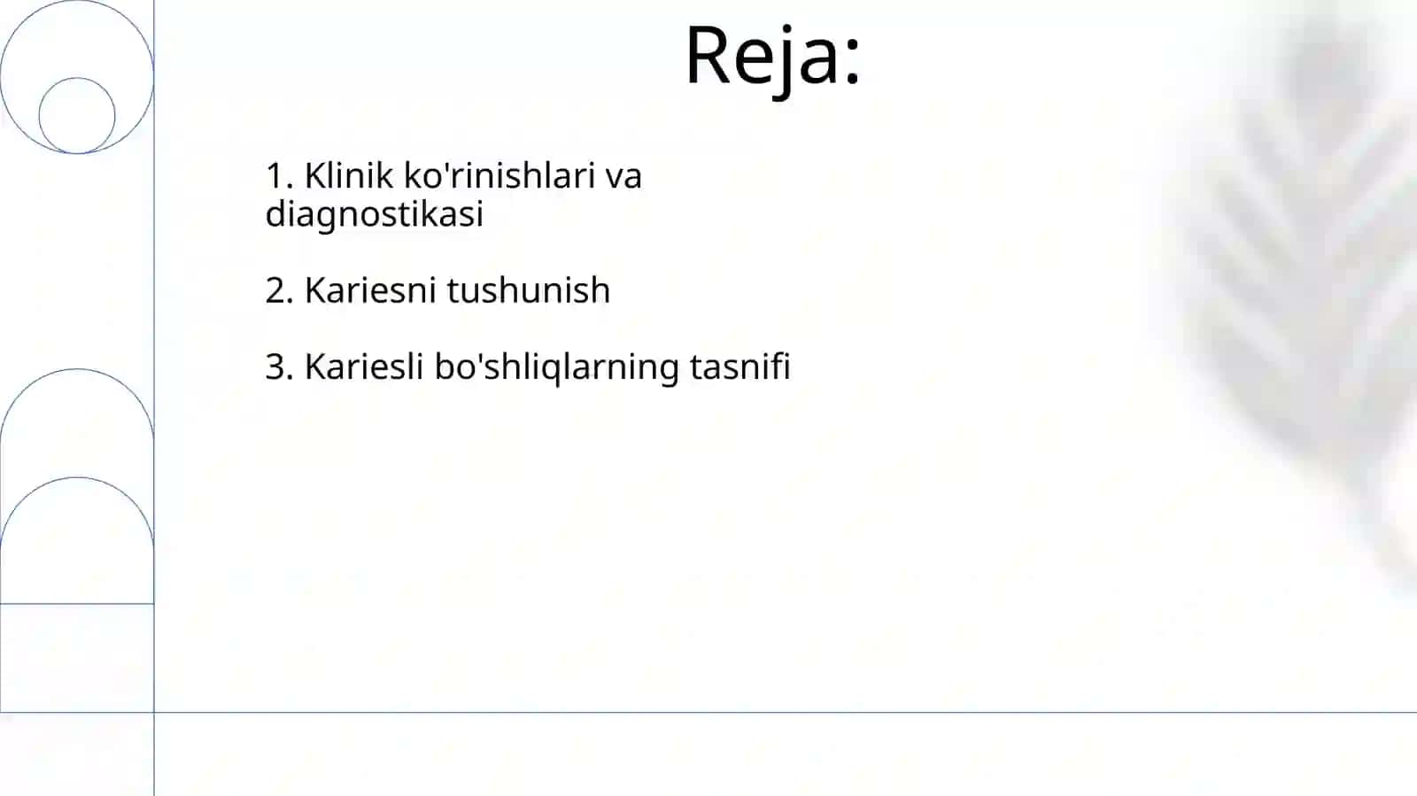 Karies haqida tushuncha. Karies kovaklarining tasnifi 2